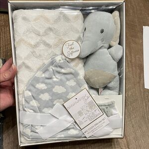 Bananafish Baby Cozy Dream Set - Gray and White